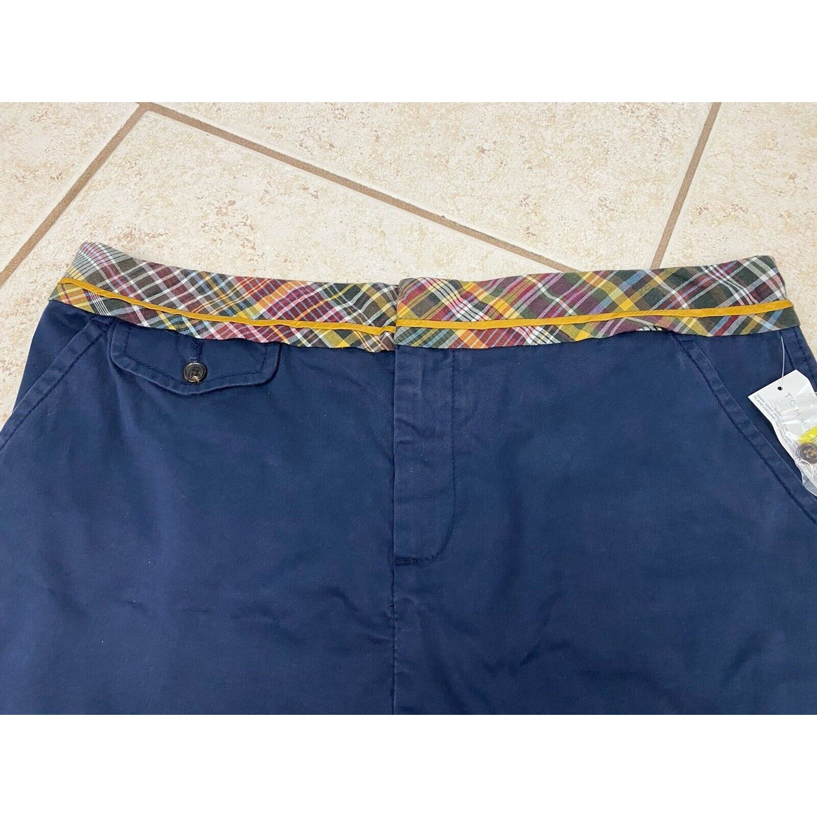 Tommy Hilfiger NWT Tommy Hilfiger Skirt Sz 16 Blue Yellow Plaid Mini Y2K Size 38" / US 16 / IT 52 - 2 Thumbnail