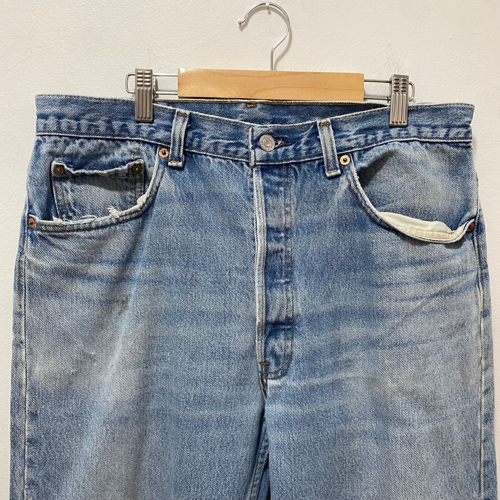 Levi's × Vintage Vintage Levi's 501 Button Fly Denim Jeans Size US 32 / EU 48 - 3 Thumbnail