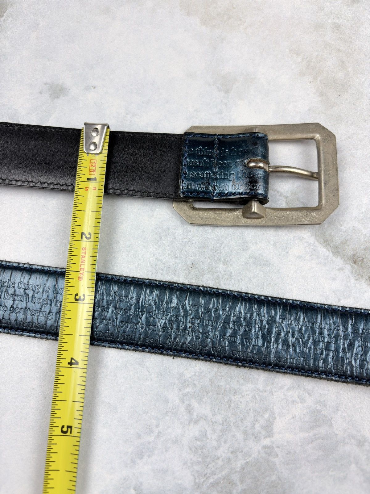Undercover SS09 Undercover Neoboy Patti Smith Poem Leather Belt Size ONE SIZE - 5 Thumbnail