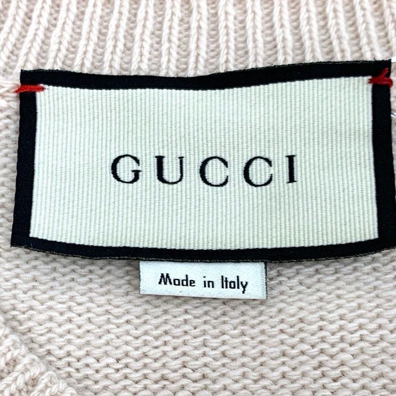 Gucci Gucci Beige Deer Graphic Knit Sweater-2506 Size M / US 6-8 / IT 42-44 - 6 Thumbnail