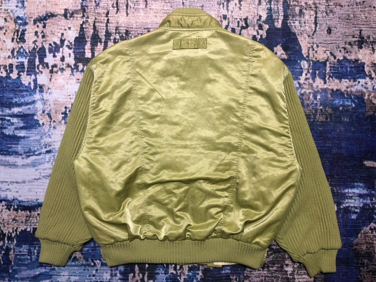 Sports Specialties Vintage Pia Sports Knitted Nylon Bomber Jacket Rare Design Size US XL / EU 56 / 4 - 2 Thumbnail