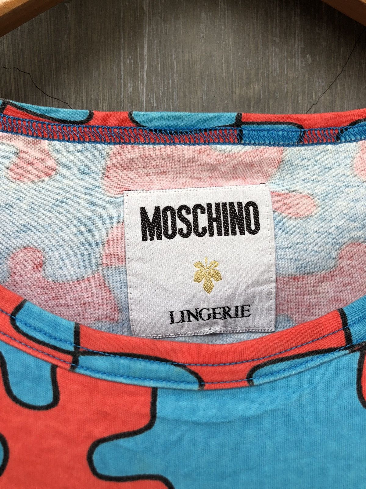 Moschino Moschino Lingerie Puzzle Longsleeve T-shirt Size L / US 10 / IT 46 - 4 Thumbnail