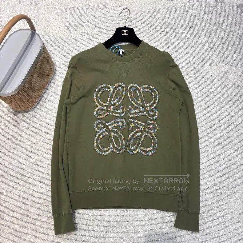Loewe Loewe Green Printed Sweatshirt Size XS / US 0-2 / IT 36-38 - 1 Thumbnail