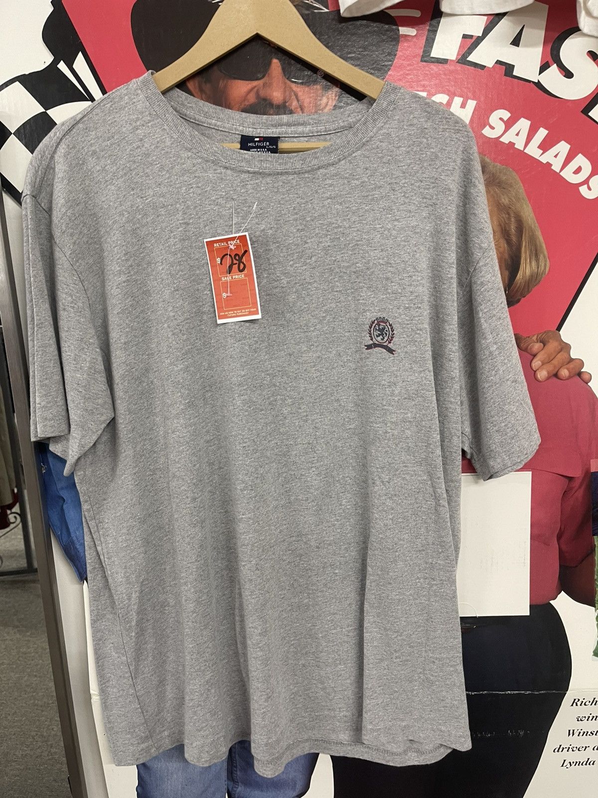 Vintage Grey Tommy Hilfiger Size US L / EU 52-54 / 3 - 1 Preview