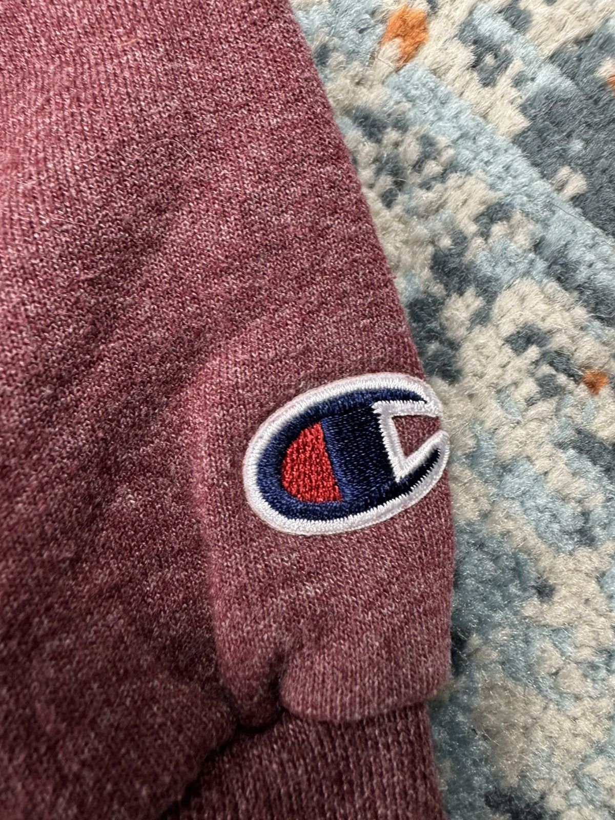 Champion × Vintage Vintage 90s Champion Shrewsbury Baseball melange hoodie Size US L / EU 52-54 / 3 - 6 Thumbnail
