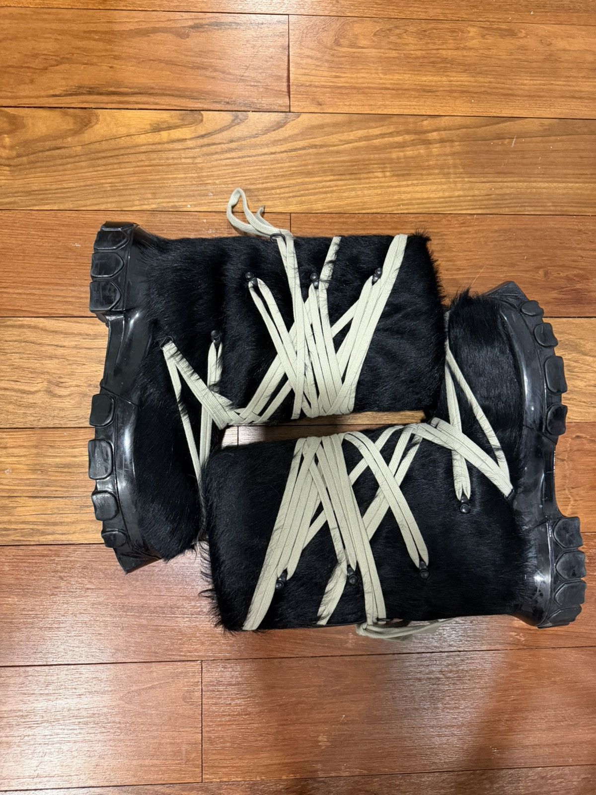 Rick Owens Rick Owens Lunar Pony Hair Boots Size US 11 / EU 44 - 5 Thumbnail