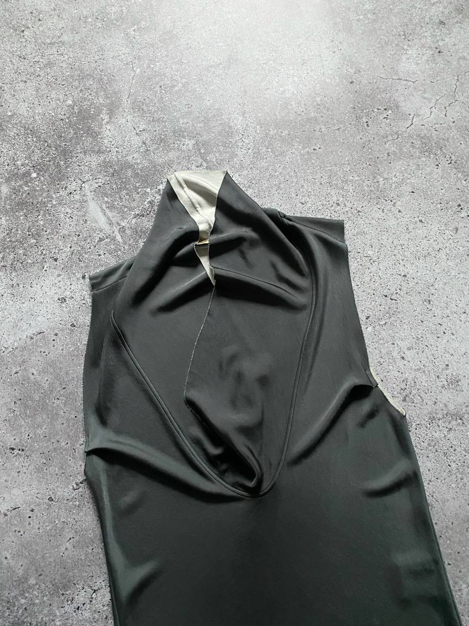Balenciaga BALENCIAGA COWL NECK ASYMMETRIC SLEEVELESS CHROME GREY DRESS Size M / US 6-8 / IT 42-44 - 6 Thumbnail