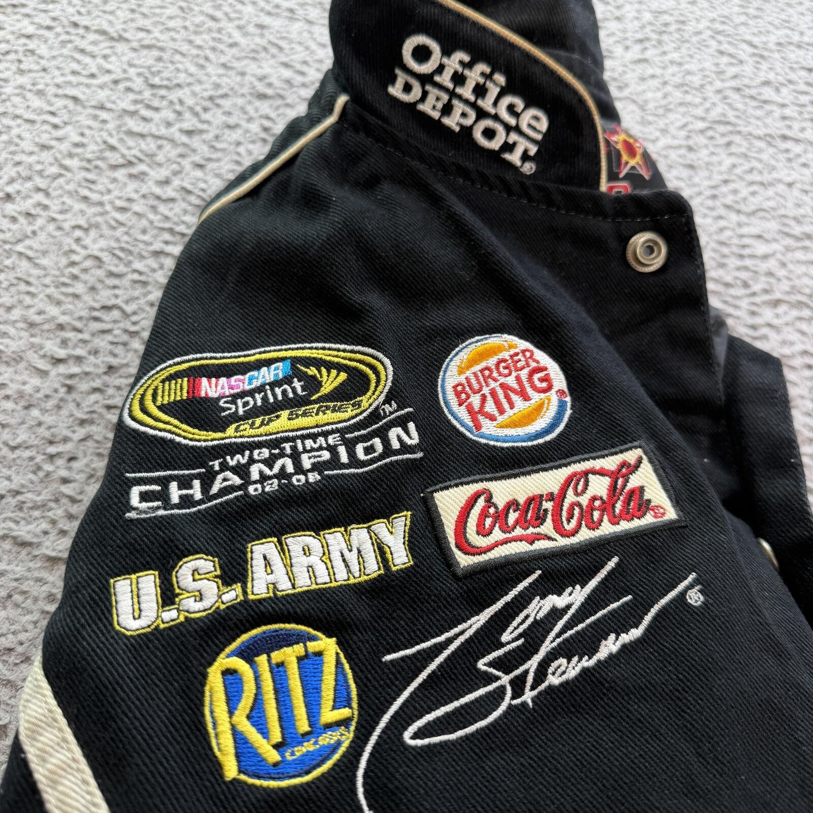 JH Design Vintage Tony Stewart Office Depot NASCAR Racing Jacket L Size US L / EU 52-54 / 3 - 9 Thumbnail