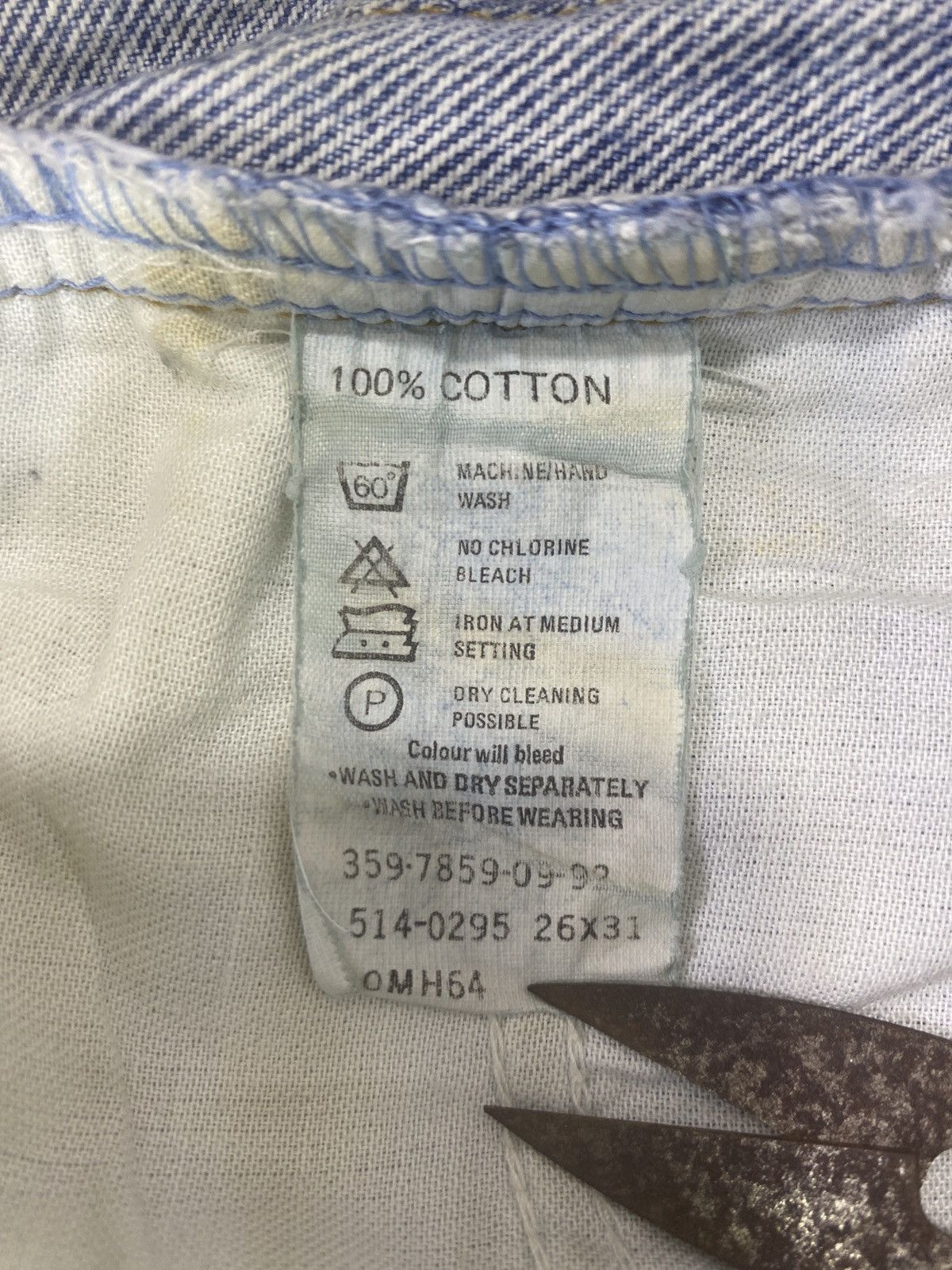 Levi's × Vintage 90s Levis vintage 514 Blue Wash Jeans - J926 Size US 26 / EU 42 - 7 Thumbnail
