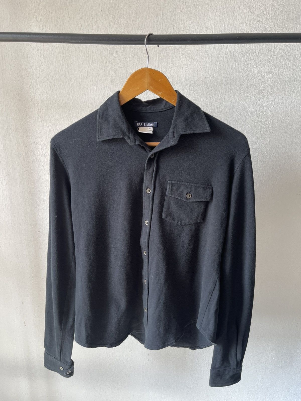 Raf Simons 1998 Raf Simons Single Pocket Long Sleeve Polo Size US S / EU 44-46 / 1 - 2 Thumbnail
