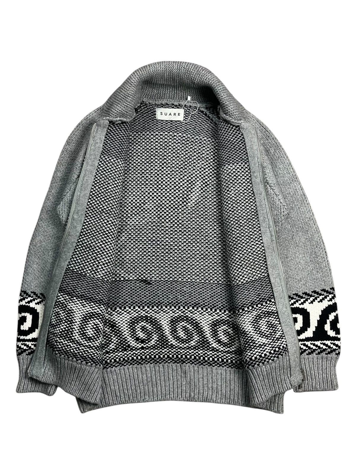 20471120 2000s Suare - Double Orca Chowican Chunky Knitted Jacket Size US L / EU 52-54 / 3 - 2 Thumbnail
