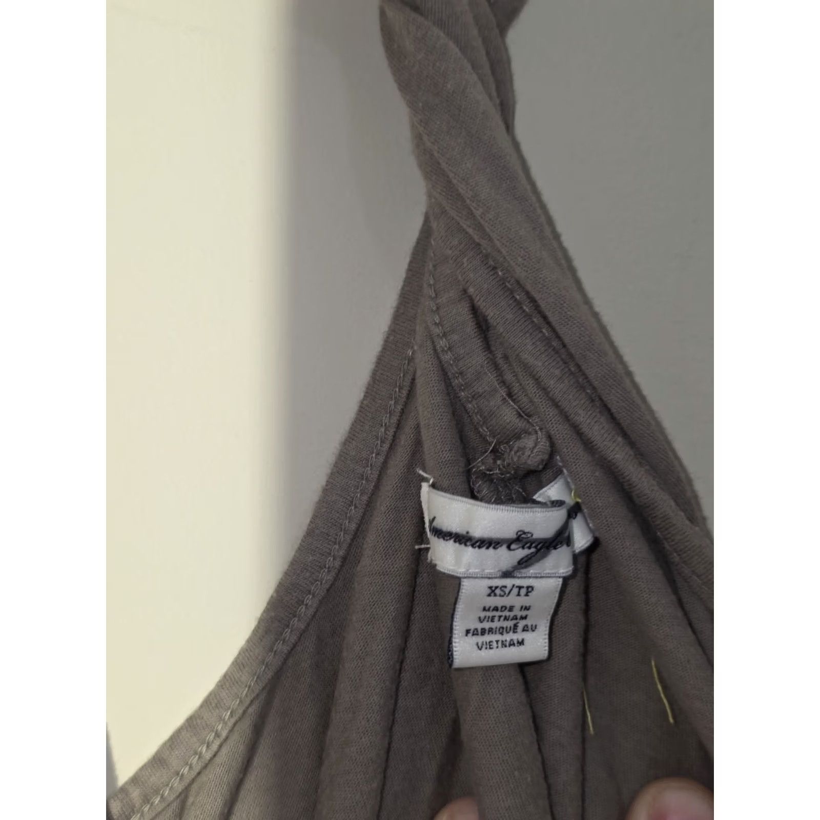 Vintage VINTAGE American Eagle AE Cross-Back Twist Brown XS Tank Women Sleeveless Cami Casual Size XS / US 0-2 / IT 36-38 - 3 Thumbnail