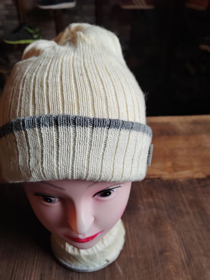 Japanese Brand Vintage Point Square Snowcap Beanie Size ONE SIZE - 2 Thumbnail