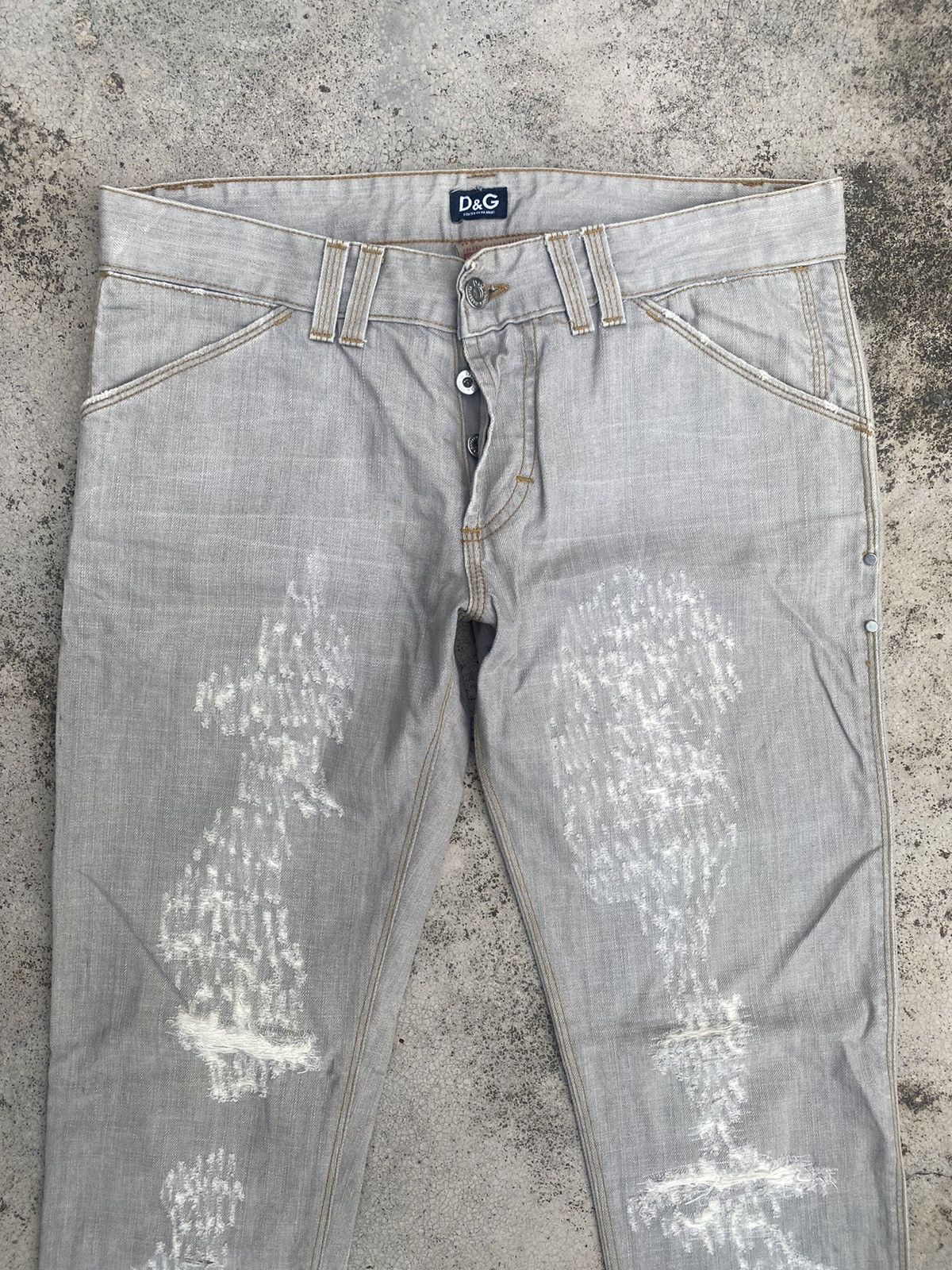 Designer × Dolce & Gabbana Dolce & Gabbana Boro Slim Fit Jeans Size US 32 / EU 48 - 7 Thumbnail