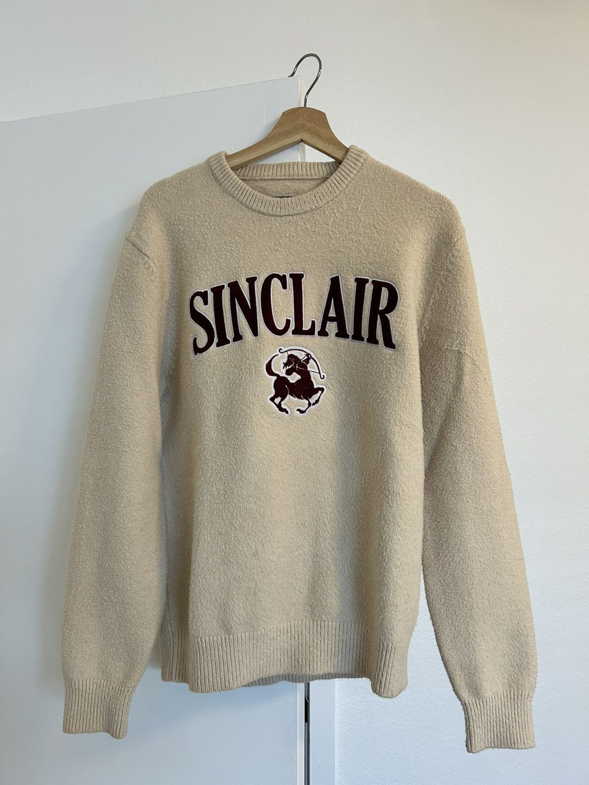 Sinclair Global Cream Sinclair crew neck sweater Size US S / EU 44-46 / 1 - 1 Thumbnail