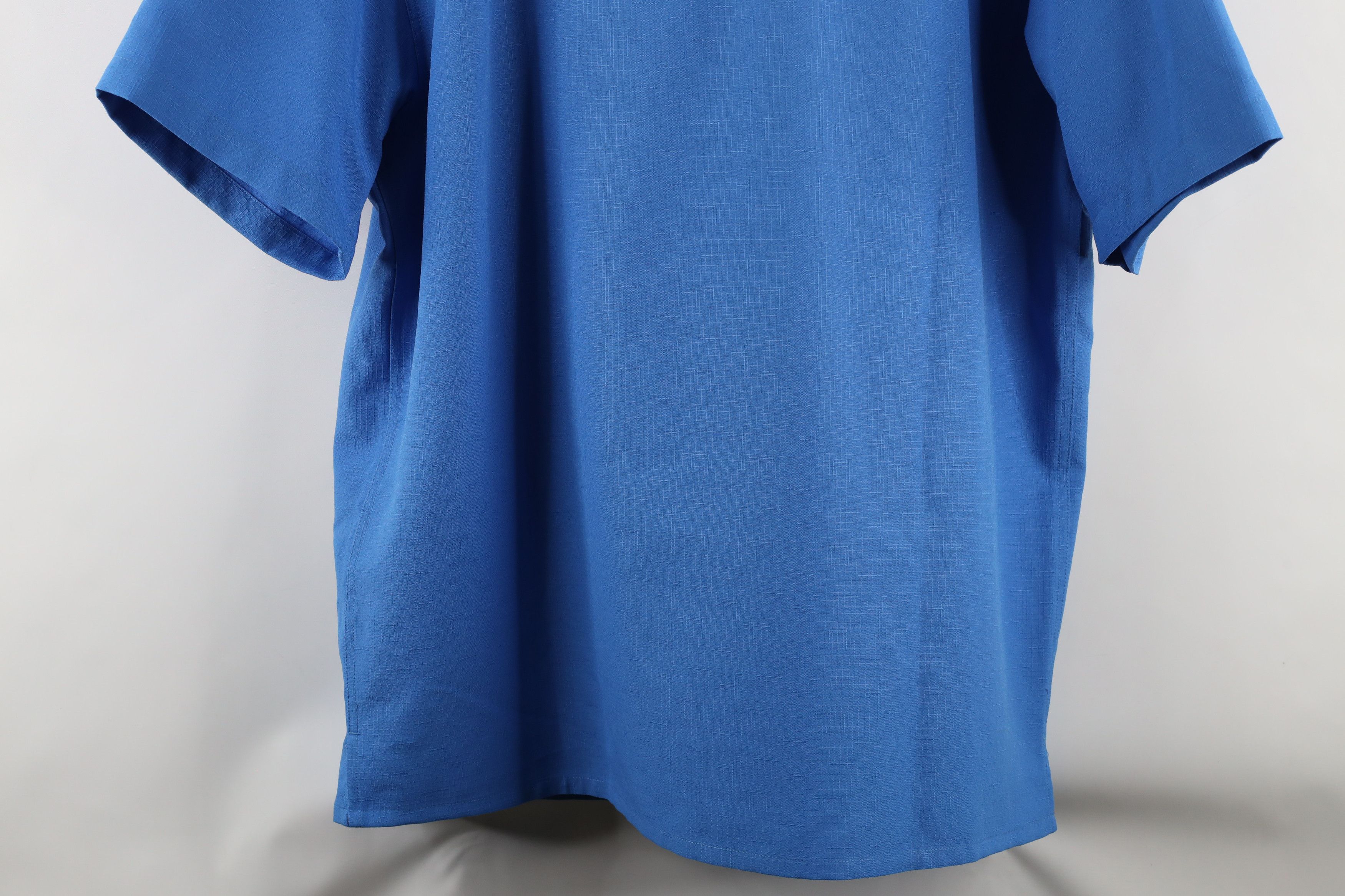 Vintage Vintage 90s Streetwear Bush Short Sleeve Button Shirt Blue Size US XL / EU 56 / 4 - 10 Thumbnail