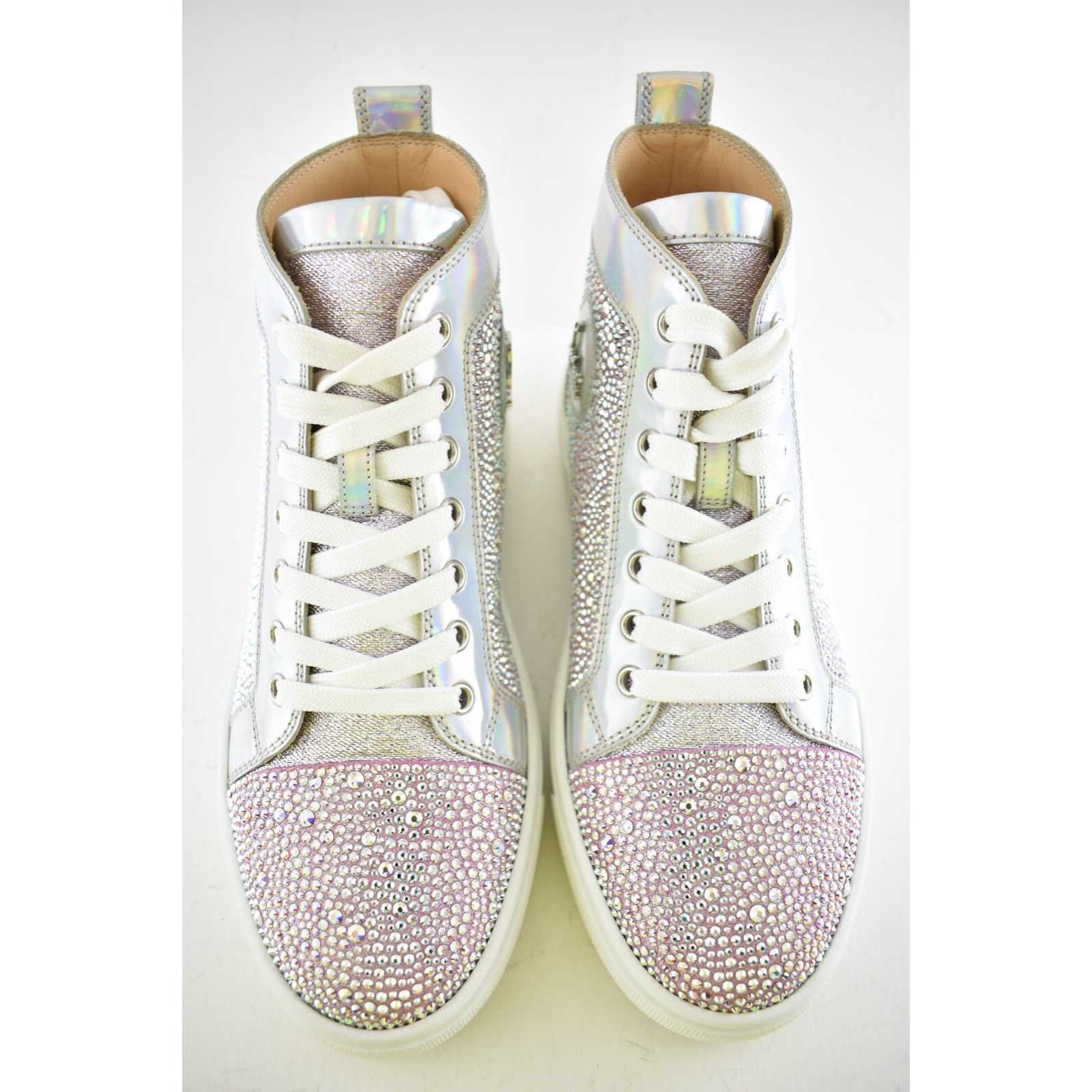Christian Louboutin Super Louis Strass Flat SD AB Crystal High Top Sneaker 36 Size US 6 / IT 36 - 7 Thumbnail