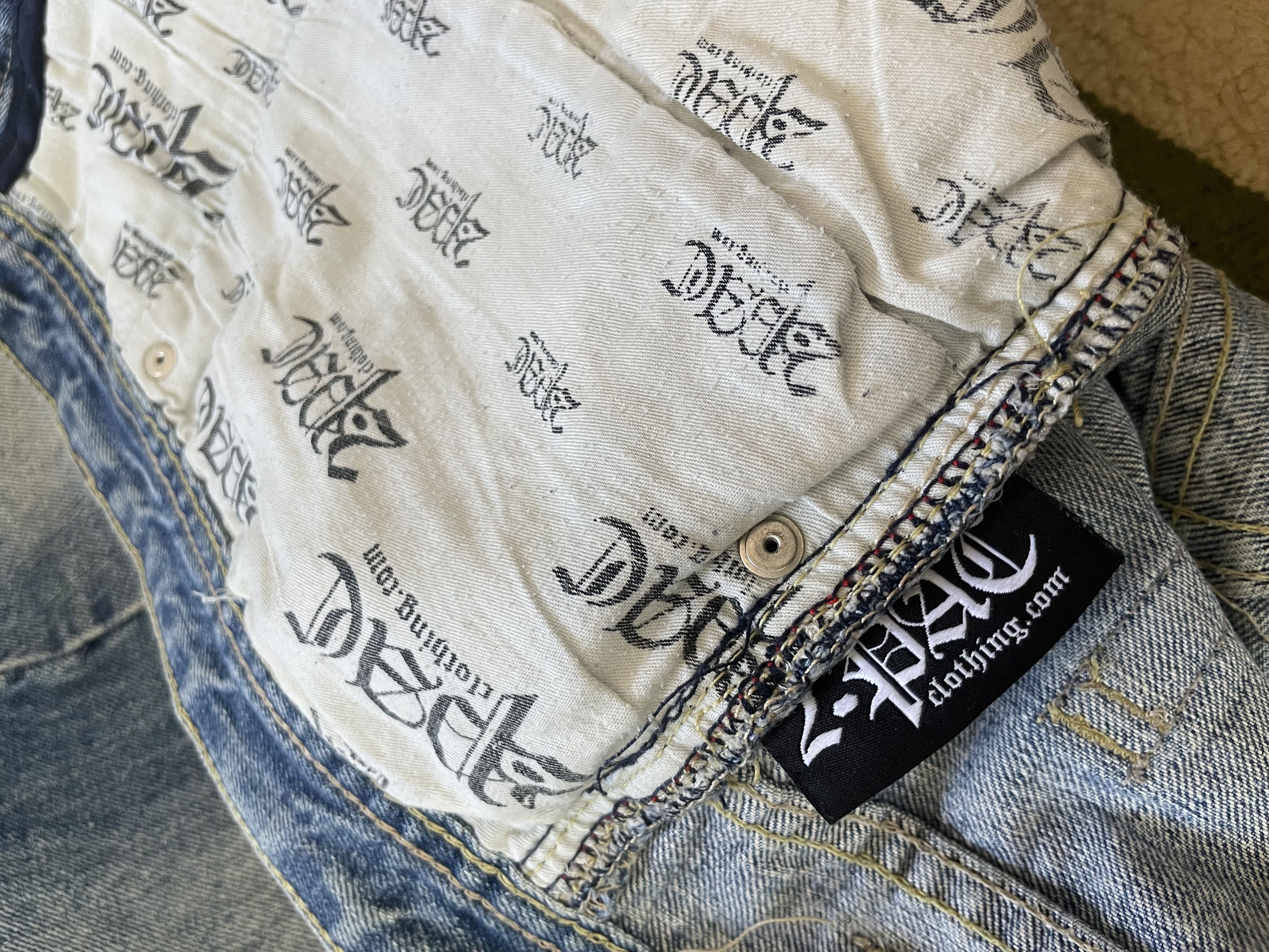 Rap Tees × Vintage Vintage 2Pac The Collection BAGGY Denim Rap Shorts Size US 42 / EU 58 - 7 Thumbnail