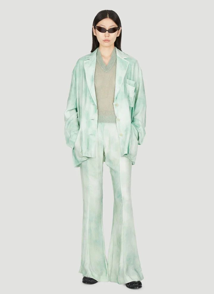 Acne Studios o1tko10526 V-Neck Mohair Sweater in Mint Size S / US 4 / IT 40 - 5 Thumbnail