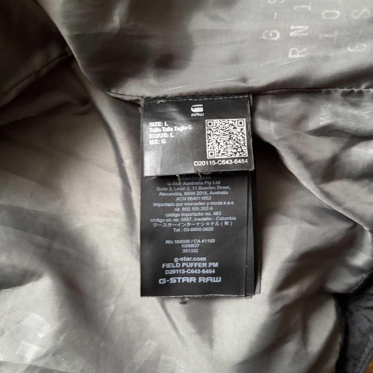 G-Star RARE G Star Raw Technical Field Down Puffer Jacket Size US L / EU 52-54 / 3 - 7 Thumbnail