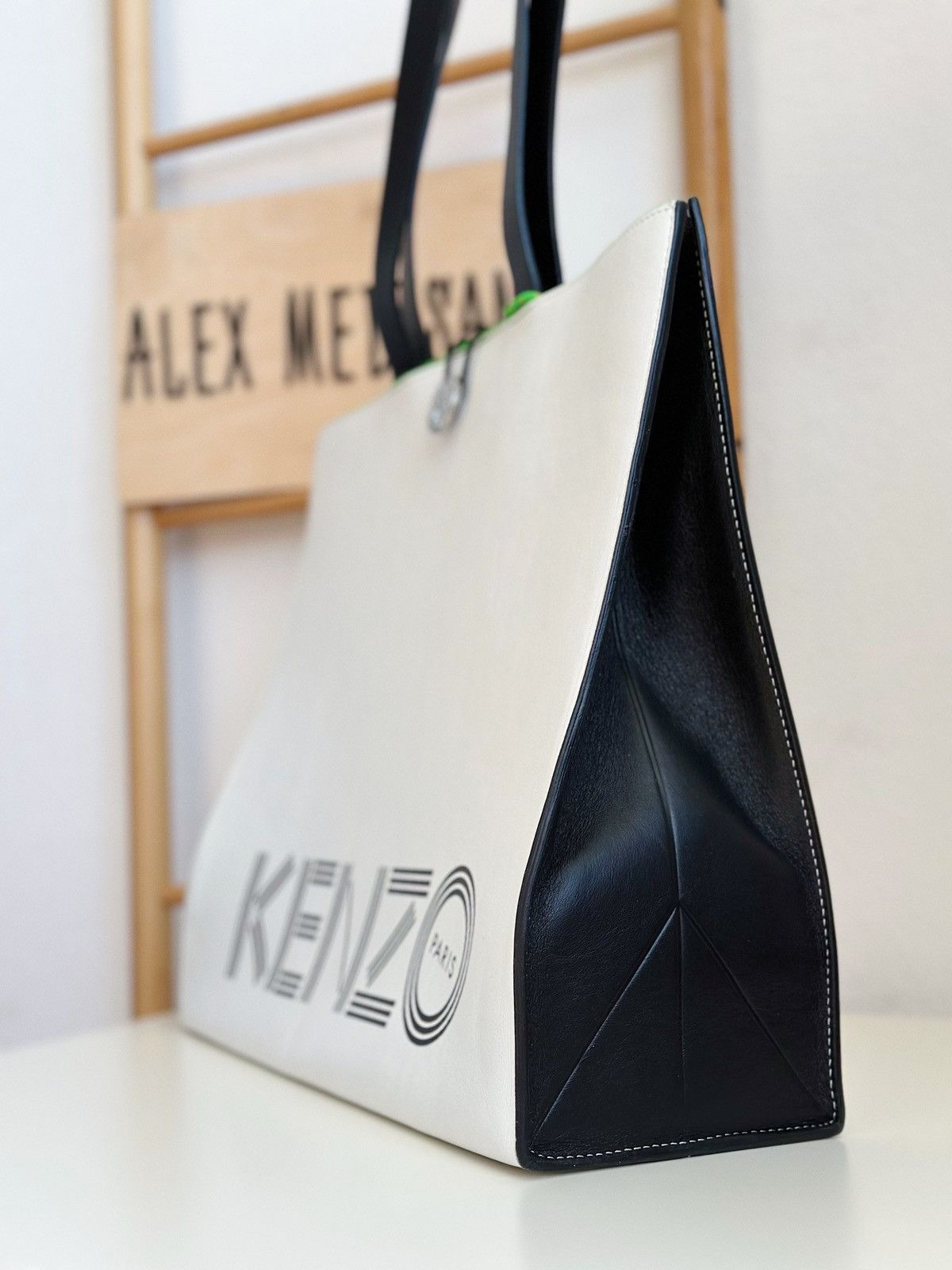 H&M × Kenzo KENZO X H&M Genuine Leather Tote Style Bag Size ONE SIZE - 4 Thumbnail