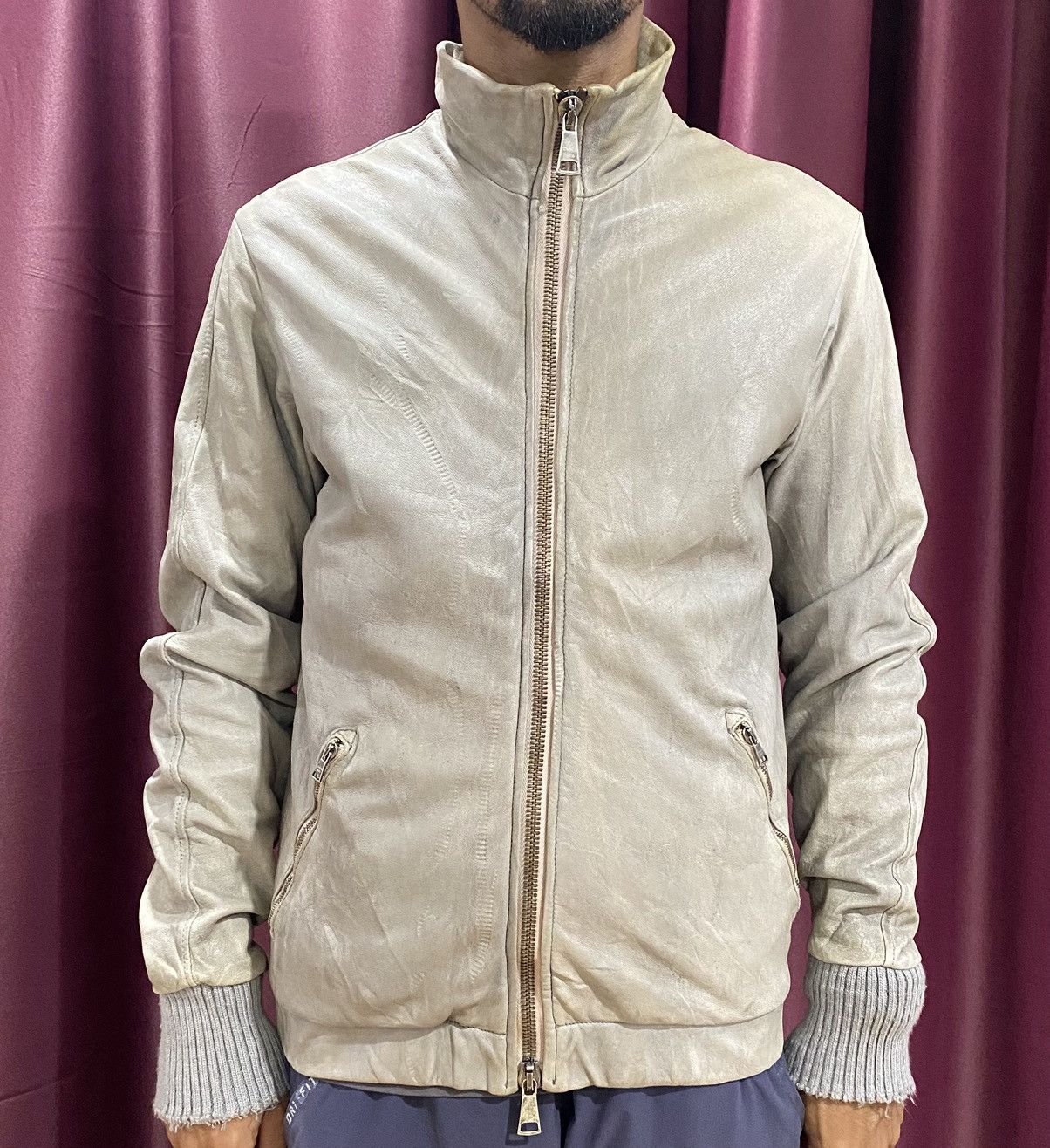 Giorgio Brato Giorgio Brato Leather Vera Pelle Bomber Jacket Size US S / EU 44-46 / 1 - 1 Thumbnail