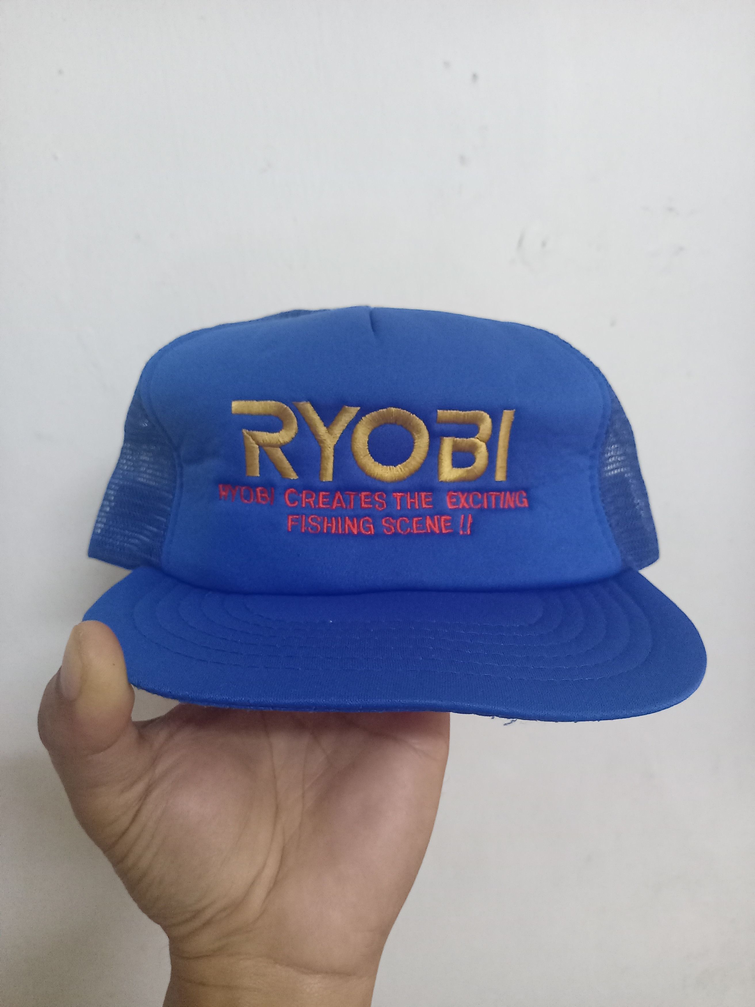 Vintage VINTAGE RYOBI FISHING TRUCKER HAT Size ONE SIZE - 1 Thumbnail