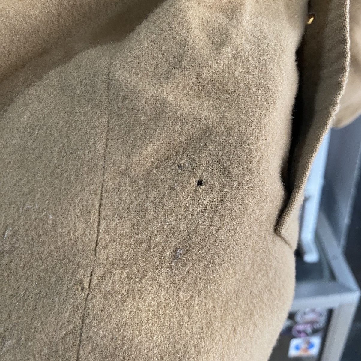 Burberry VINTAGE Burberry Wool Car Coat Beige L Size US L / EU 52-54 / 3 - 15 Thumbnail