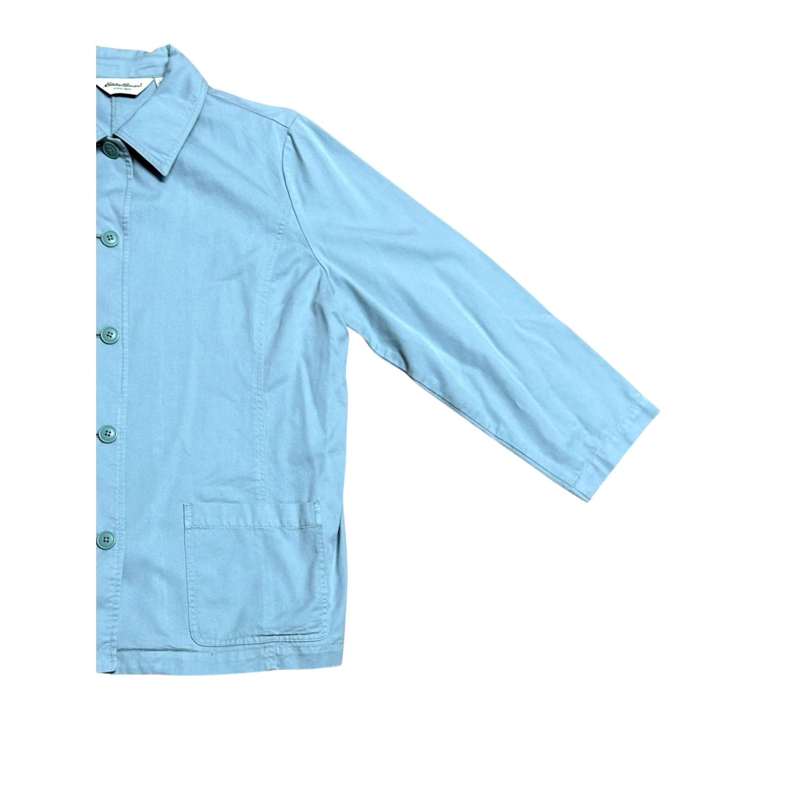 Eddie Bauer VINTAGE Eddie Bauer Women's Skirt Suit Light Blue 14P Long Sleeve 2 Piece Size L / US 10 / IT 46 - 4 Thumbnail