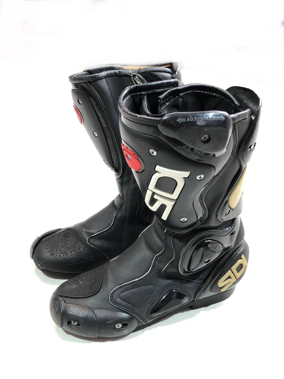 image of Sidi Leather Moto Boots in Black, Men's (Size 6)