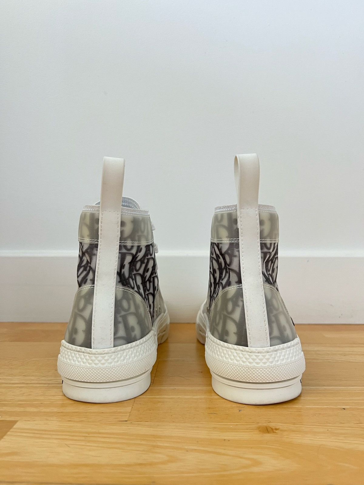 Dior 40 Dior OG B23 Oblique Black White High Top Logo Sneakers Size US 7 / EU 40 - 4 Thumbnail