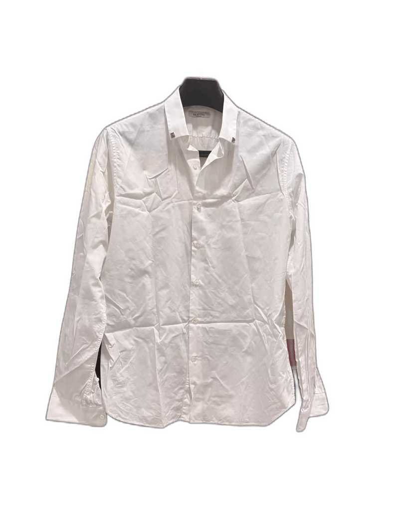 Valentino Valentino Classic White Long Sleeve Shirt Size US M / EU 48-50 / 2 - 1 Thumbnail