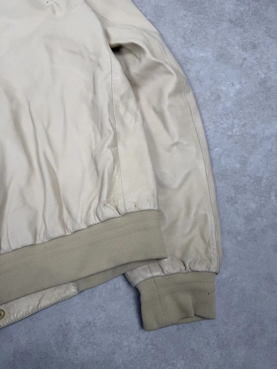 Prada FW2002 Prada Beige Buttoned Leather Classy Jacket Size US M / EU 48-50 / 2 - 6 Thumbnail