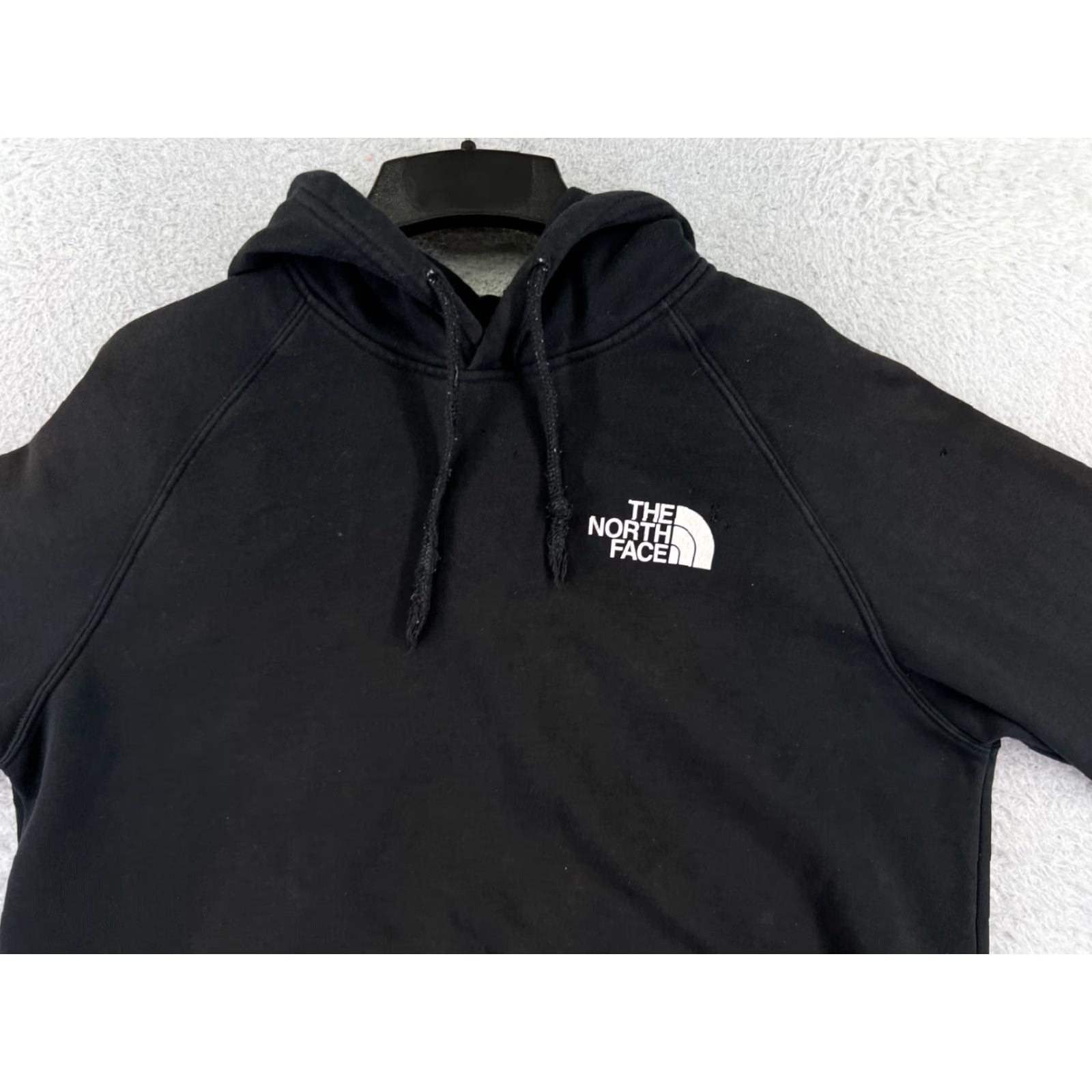 The North Face VINTAGE The North Face Hoodie Womens L Black Pockets Zip Full Zip Hooded Read/Regular Cotton Poly Blend Shirt? Size L / US 10 / IT 46 - 7 Thumbnail