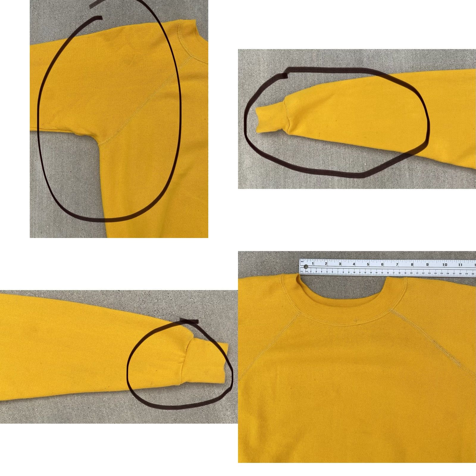 Vintage VINTAGE 20/20 Sport USA Yellow Raglan Crewneck Sweatshirt Large Mens Size US L / EU 52-54 / 3 - 10 Thumbnail