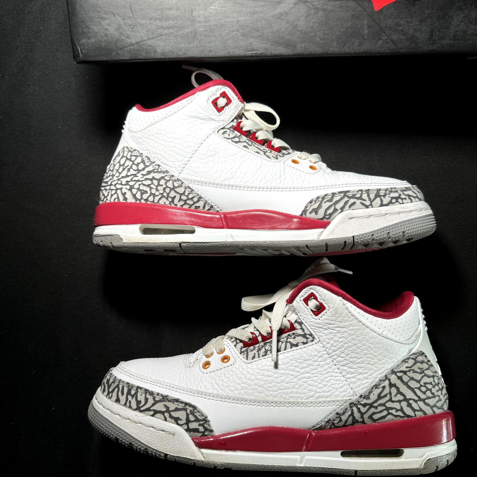 Jordan Brand × Nike Size 7 - Air Jordan 3 Retro GS Cardinal Red 2022 Men's Shoes Size US 7 / EU 40 - 3 Thumbnail
