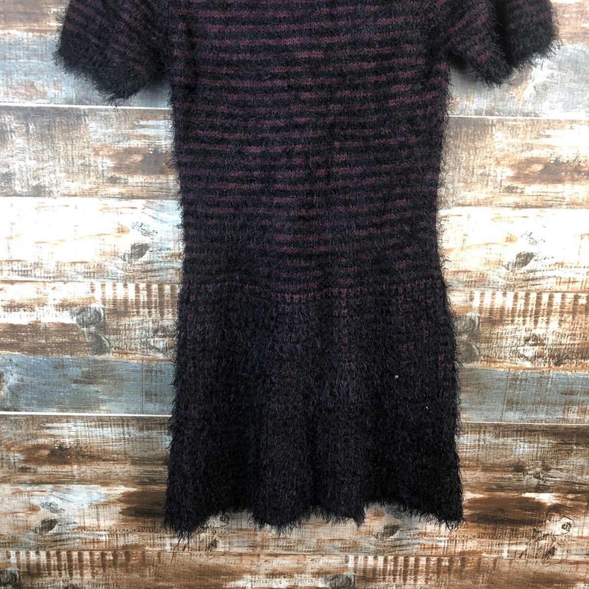 Homespun Knitwear × Japanese Brand DL Cherry Couture Maroon mohair Knitwear #C042 Size S / US 4 / IT 40 - 14 Thumbnail