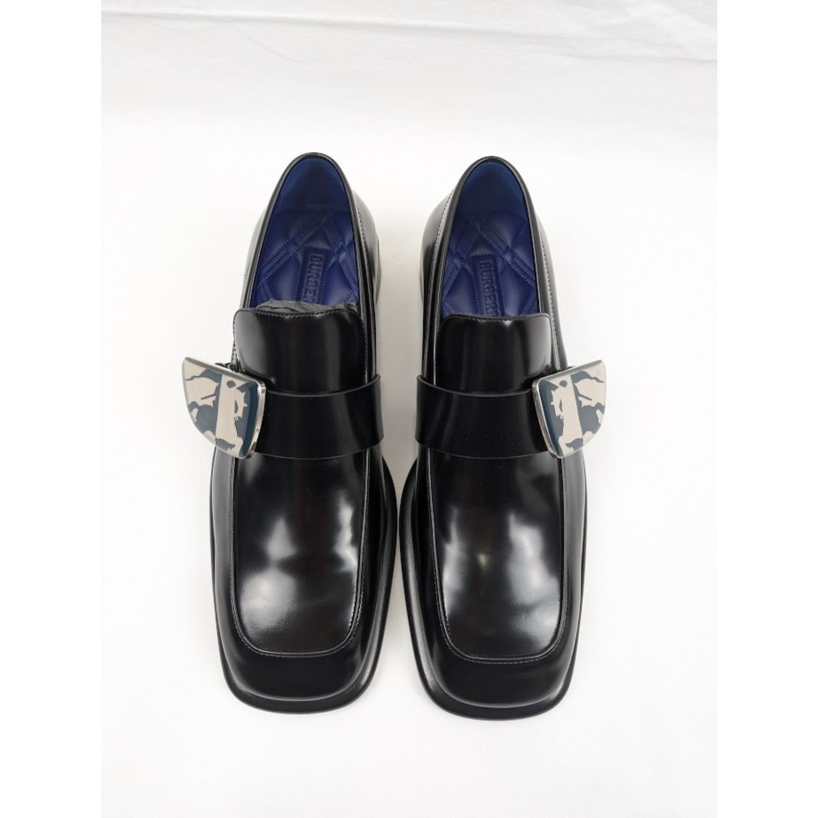 Burberry o1rshd1 Leather Loafers Shoes in Black Size US 12.5 / EU 45-46 - 15 Thumbnail