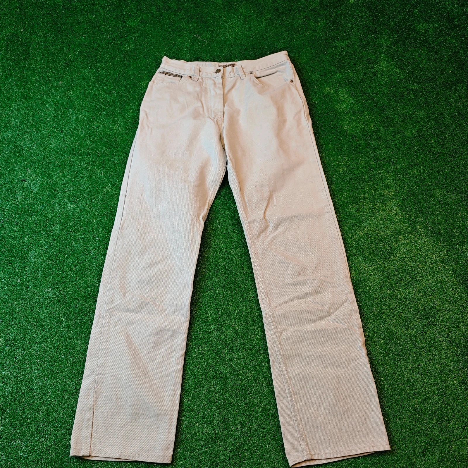 Calvin Klein Vintage Calvin Klein Jeans Womens 32 cream white 90s Size 32" / US 10 / IT 46 - 1 Thumbnail