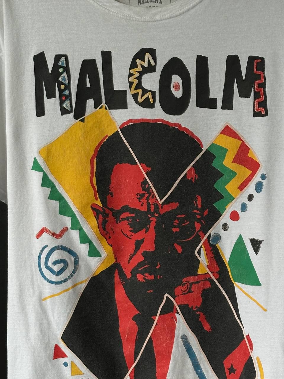 Rap Tees Malcolm X Reason White Movie T Shirt Size US L / EU 52-54 / 3 - 4 Thumbnail