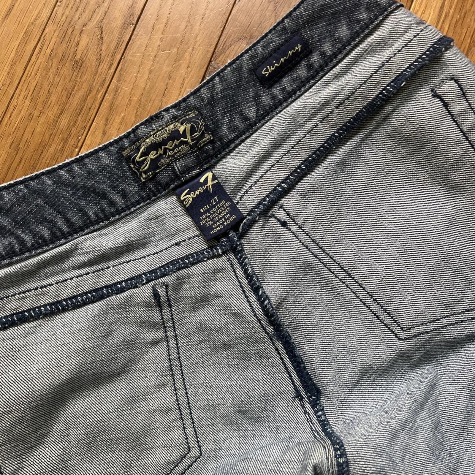 Seven 7 Seven7 y2k low rise skinny jeans Size 27" / US 4 / IT 40 - 7 Thumbnail