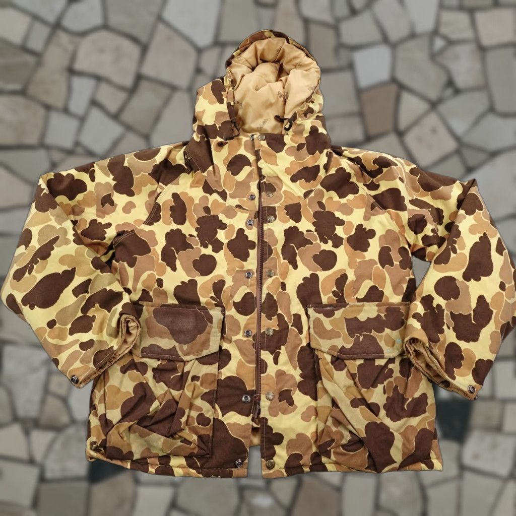 Vintage VINTAGE Cabela's Jacket Mens L Duck Camo Waterproof Hunting Parka Coat 80s Brown Camouflage Mid-Length Zip Size US L / EU 52-54 / 3 - 1 Thumbnail