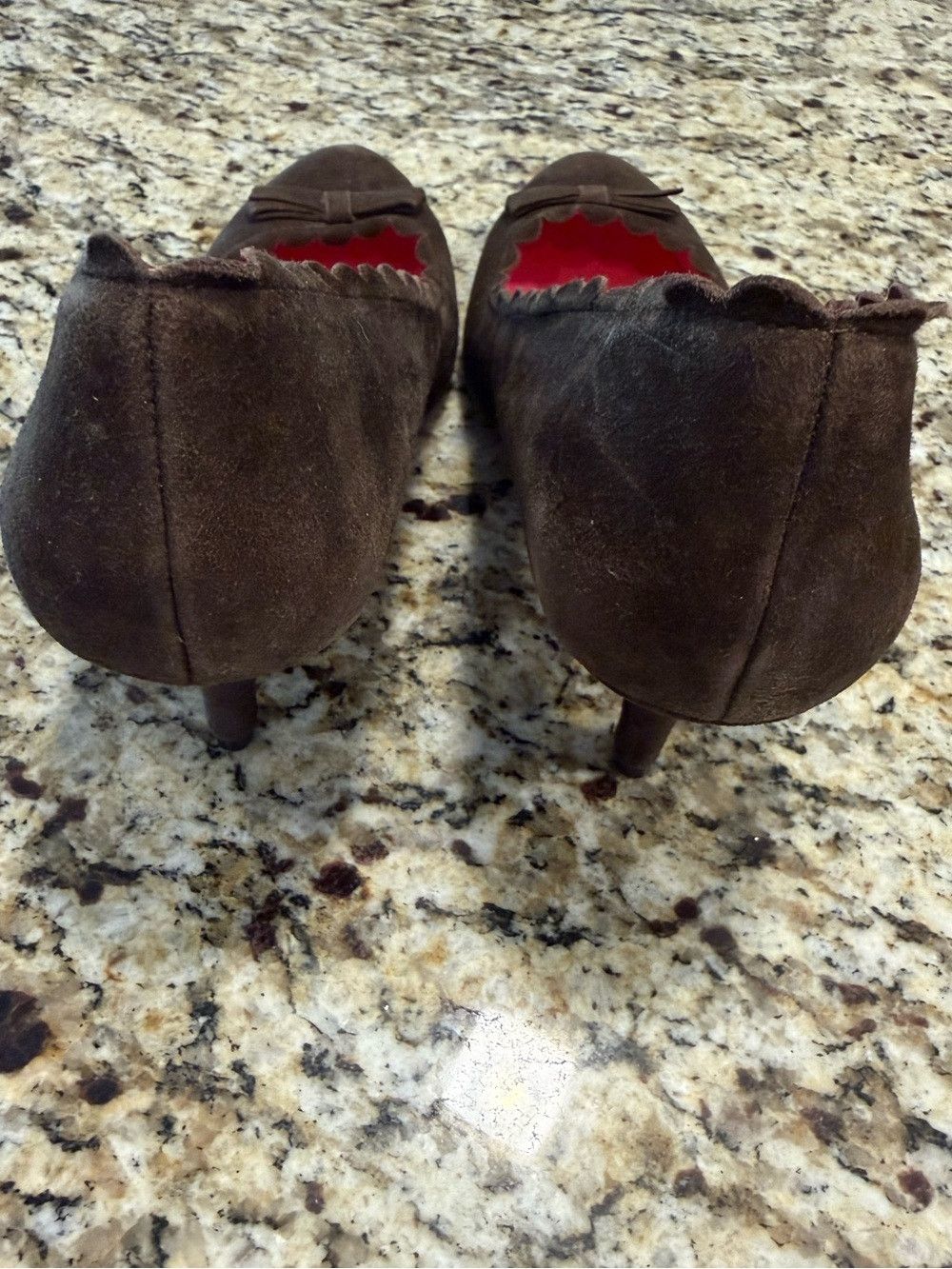 Boden Boden brown suede leather scallop trim heels rockabilly 39 Size US 7.5 / IT 37.5 - 8 Thumbnail