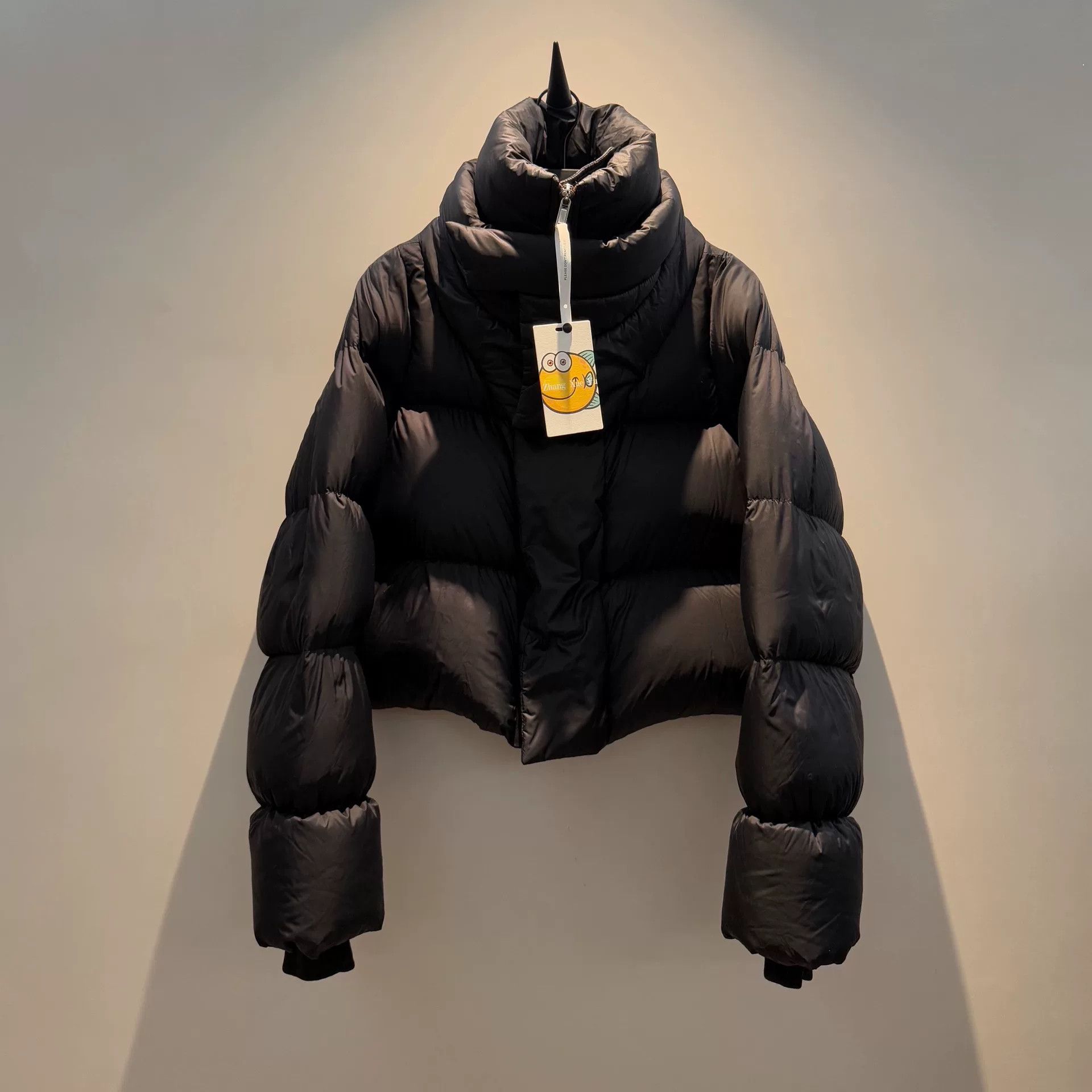 Rick Owens Rick Owens Short Puffer Jacket with Neck Design Size S / US 4 / IT 40 - 1 Thumbnail