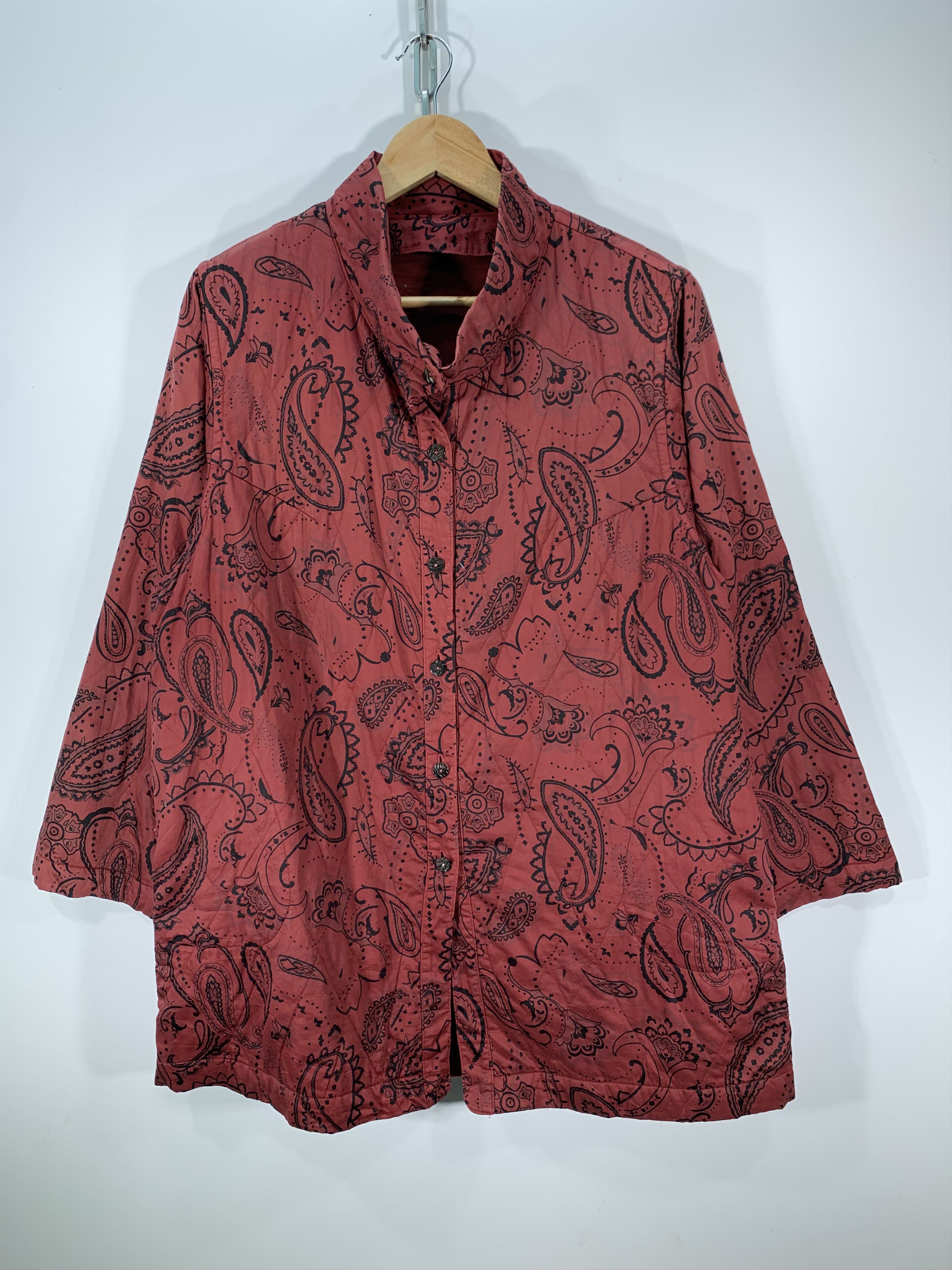 Japanese Brand × Vintage Vintage Pailesy Overprint Quilted jacket Size US M / EU 48-50 / 2 - 1 Thumbnail