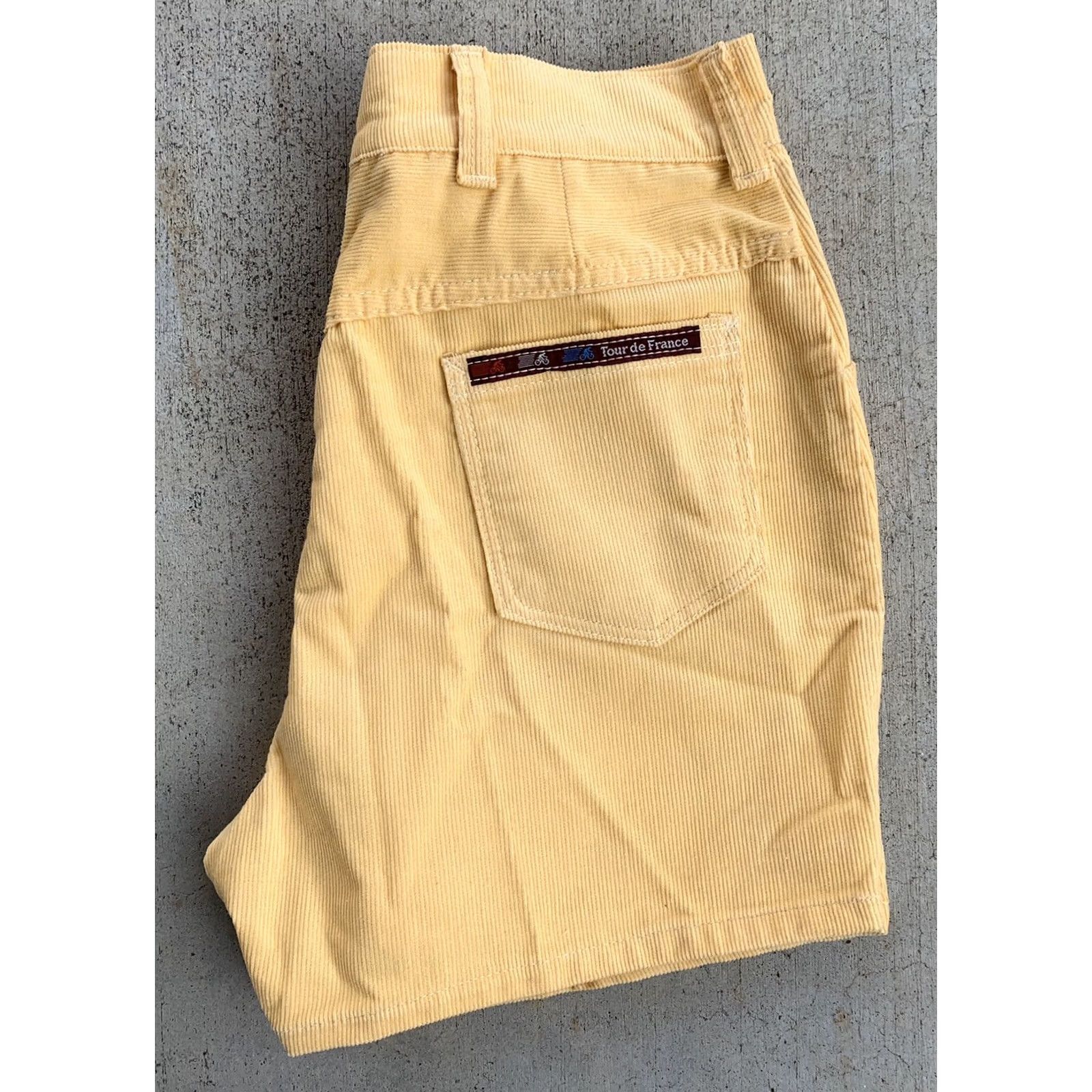 Vintage VINTAGE Tour De France Corduroy Shorts 28 Waist 70s Scovill Zipper Yellow Size 28" / US 6 / IT 42 - 7 Thumbnail