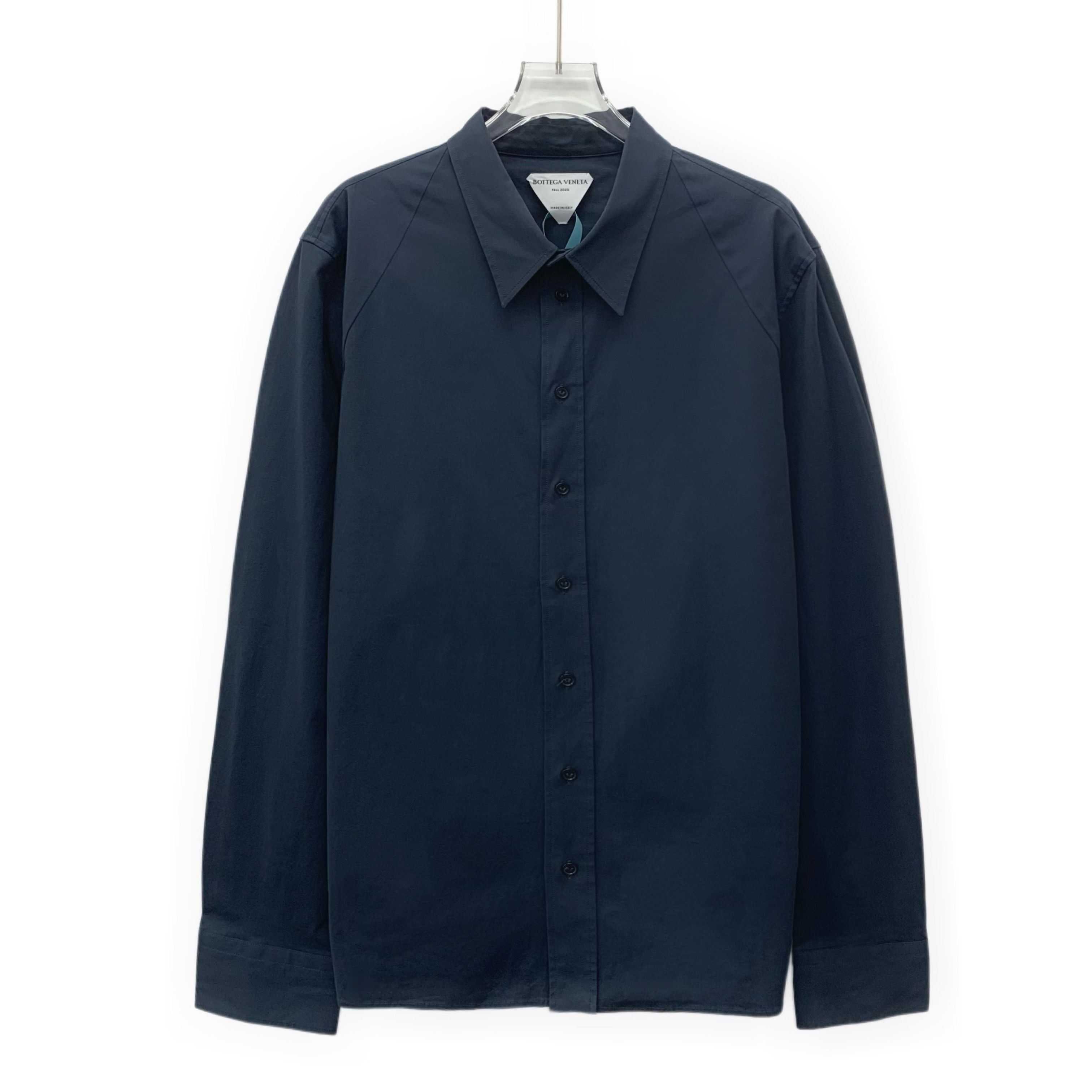 Bottega Veneta Bottega Veneta Navy Cotton Shirt (Size 41) Size US XS / EU 42 / 0 - 1 Thumbnail