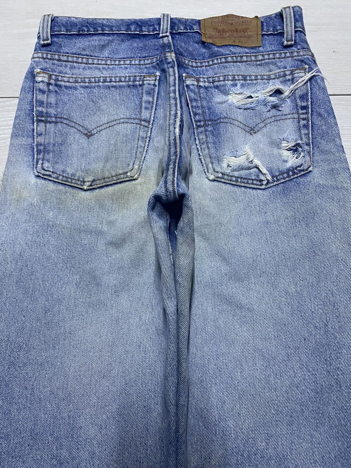 Levi's Vintage Levis 510 90s Faded Wash Tappered Leg Jeans Size US 28 / EU 44 - 4 Thumbnail