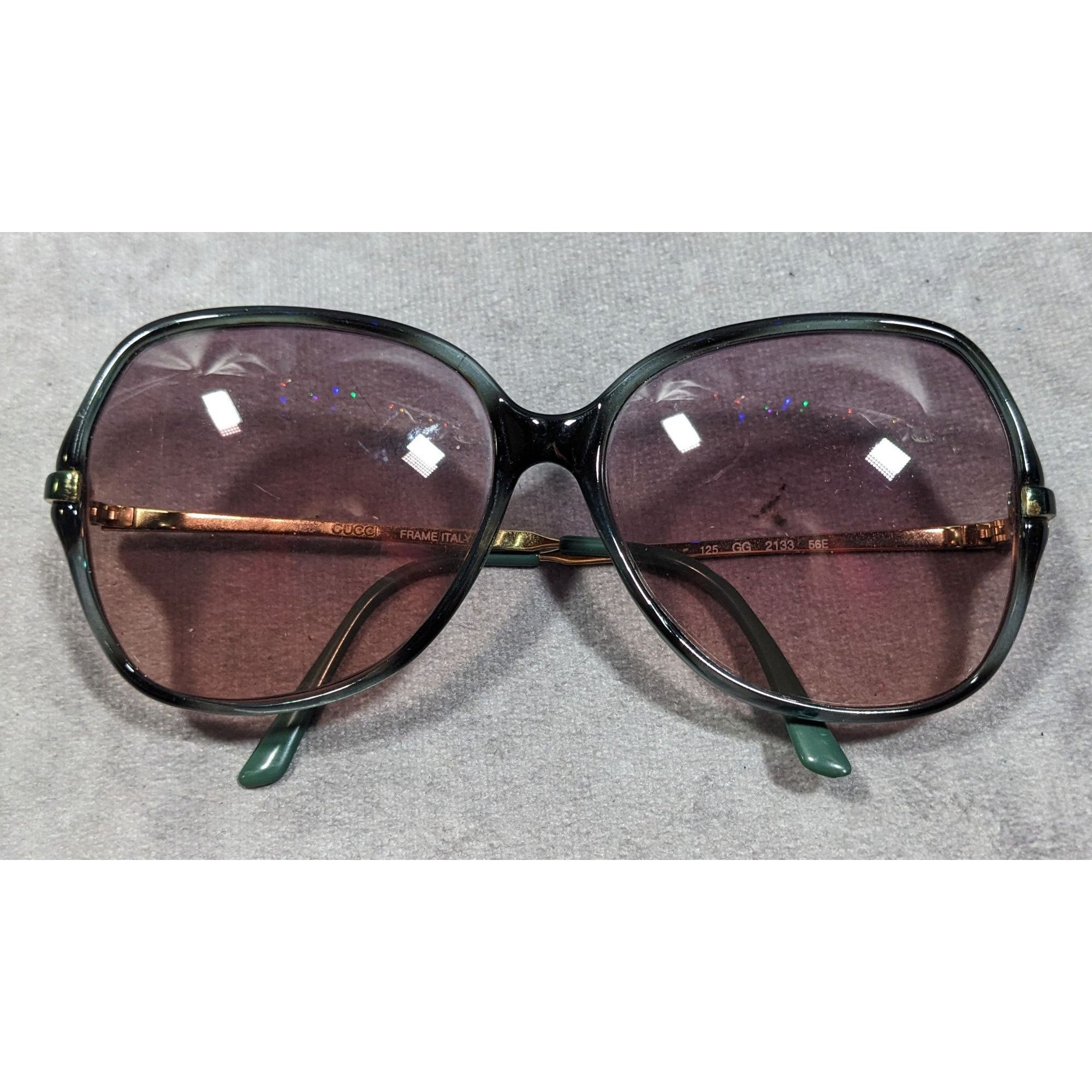 Gucci Retro Gucci Green Full Rim Sunglasses Frames GG2133-56E FRAM Size ONE SIZE - 2 Thumbnail