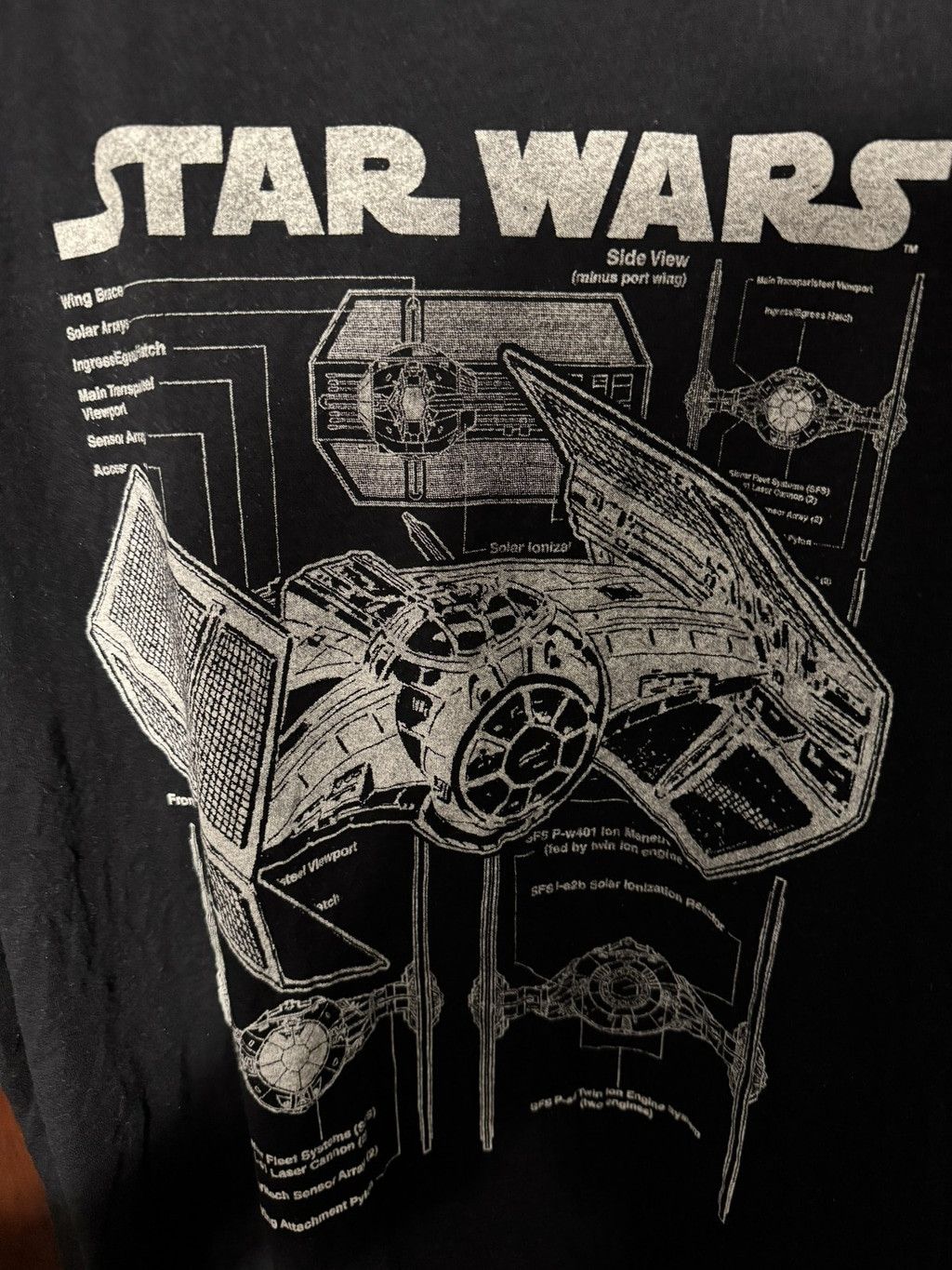 Star Wars Star Wars Blueprint T-Shirt Men Size 2XL Black Size US XXL / EU 58 / 5 - 5 Thumbnail